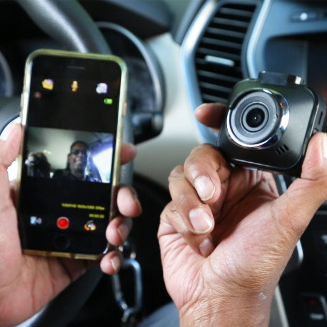 Dashcam A1PRO mit GPS WIFI und Magnethalter für einfache Bedienung